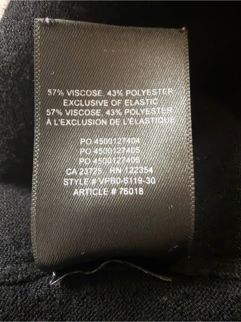 Babaton Black Ponte Knit Jogger Pants | High Rise | Size L - Picture 4 of 6